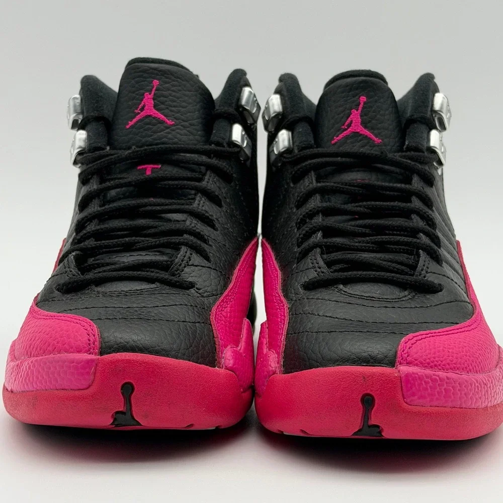 Jordan 12 Retro GS Black Deadly Hyper Pink 510815-026 4.5Y 6W